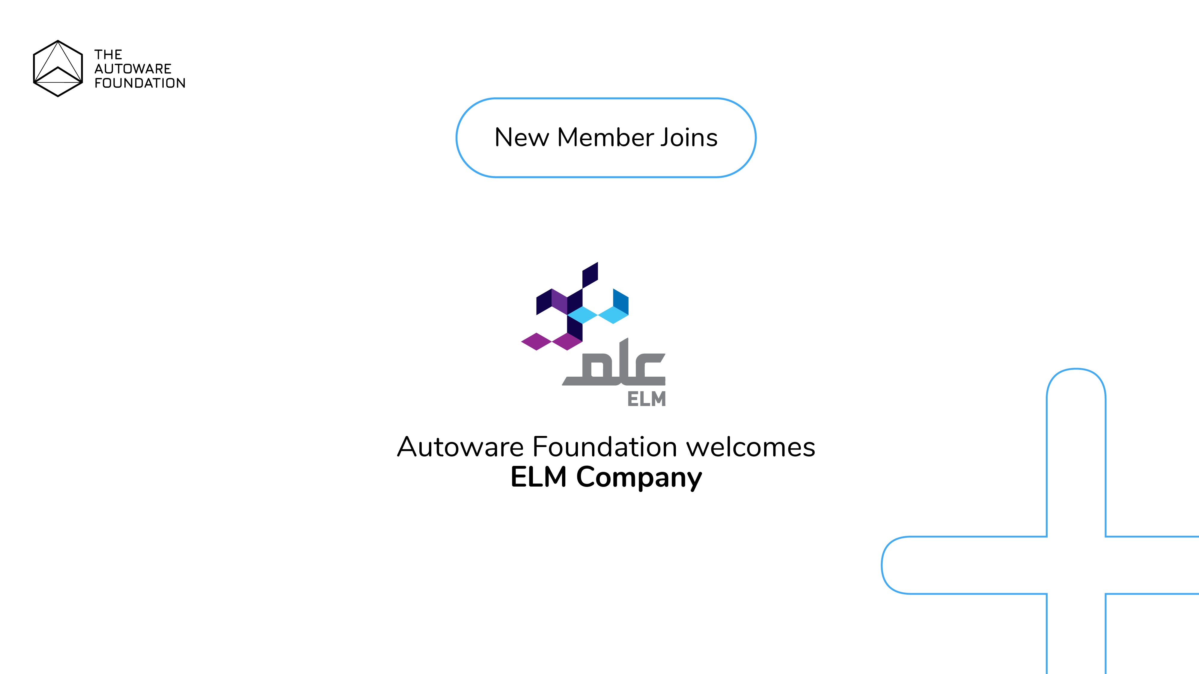ELM Company joins the Autoware Foundation