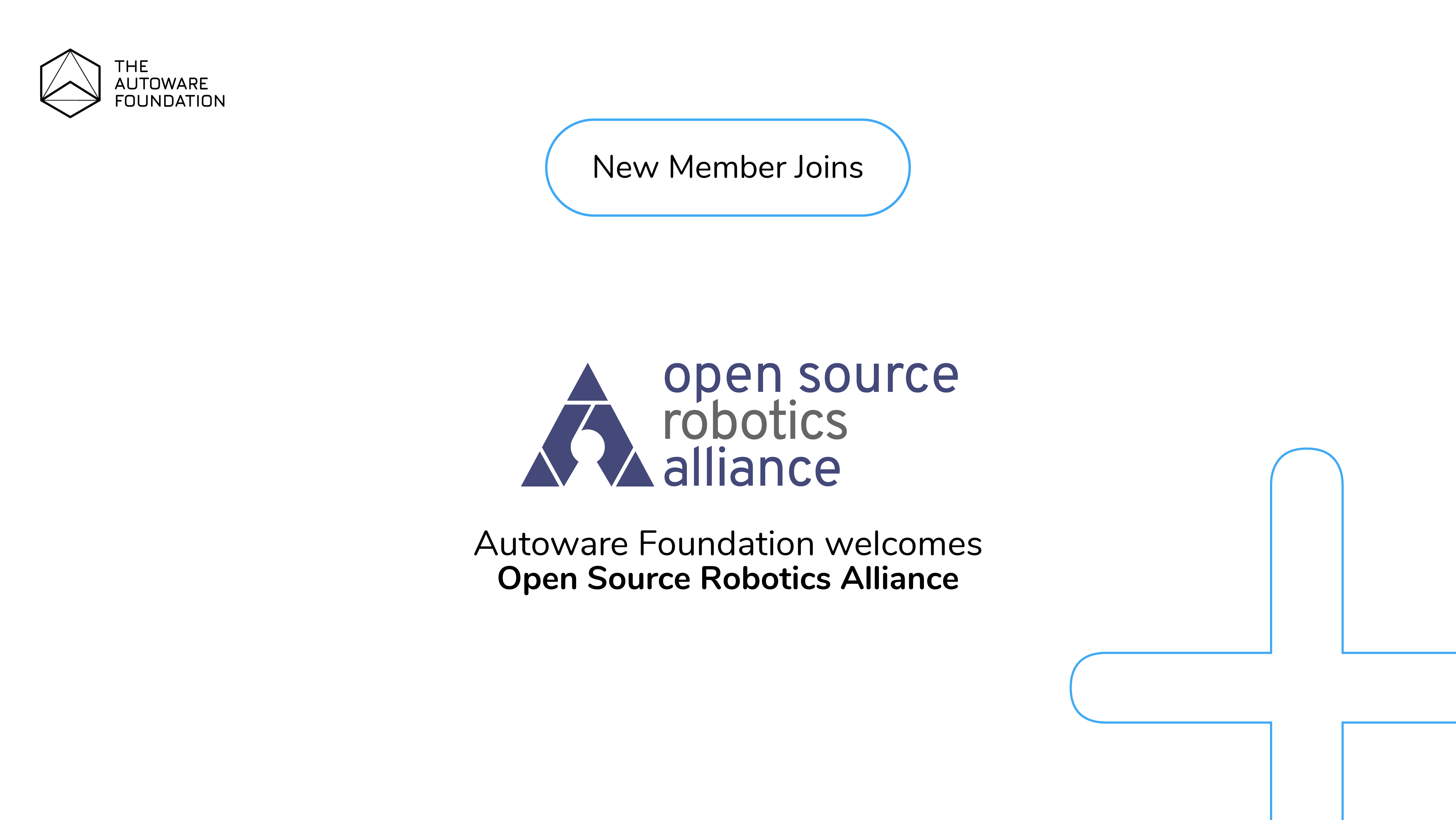 Open Source Robotics Alliance joins the Autoware Foundation!